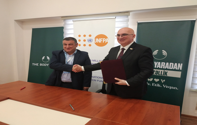 UNFPA and The Body Shop to work together to promote gender equality and combat gender-based violence in Azerbaijan