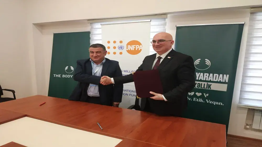 UNFPA and The Body Shop to work together to promote gender equality and combat gender-based violence in Azerbaijan